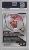 Jayden Daniels from the 2024 Panini Prizm set graded by PSA and given an overall grade of 10.