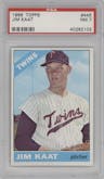 Jim Kaat from the 1966 Topps set graded by PSA and given an overall grade of 7.