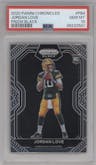 Jordan Love from the 2020 Panini Chronicles set graded by PSA and given an overall grade of 10.