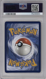 Radiant Charizard from the 2023 Pokemon SWSH set graded by PSA and given an overall grade of 10.