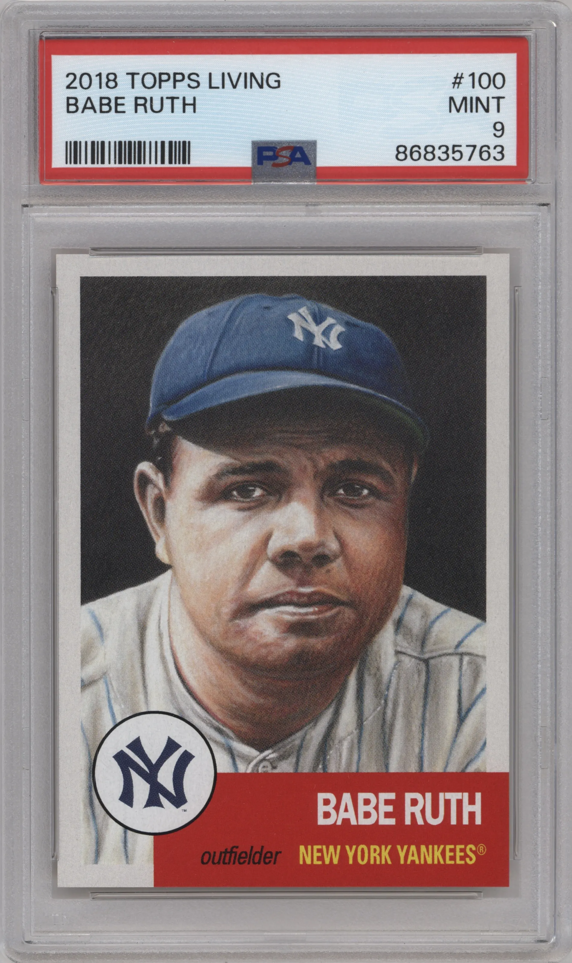 2018 Ultimate Topps Living Set 2018 Babe Ruth #100 PSA 9