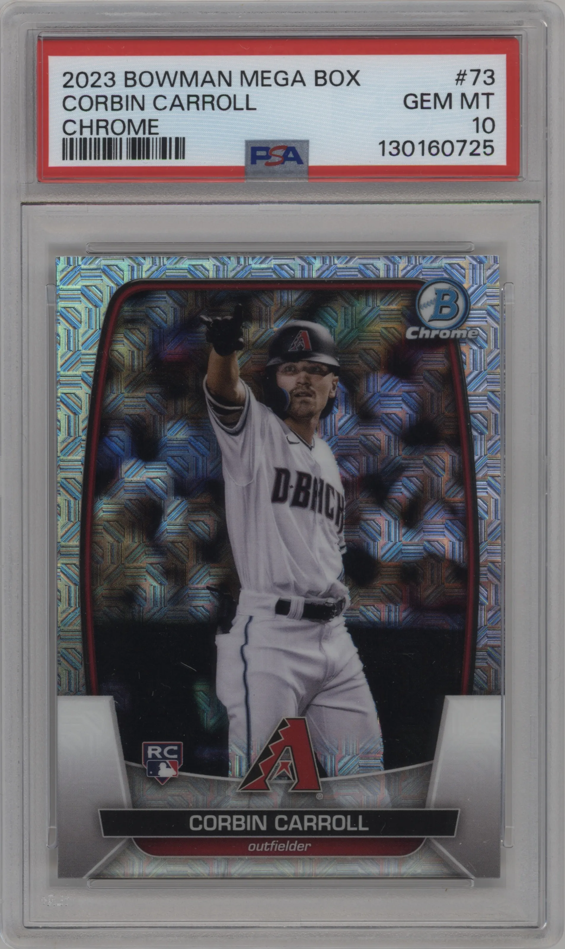 2023 Bowman Mega Box Chrome Corbin Carroll PSA 10