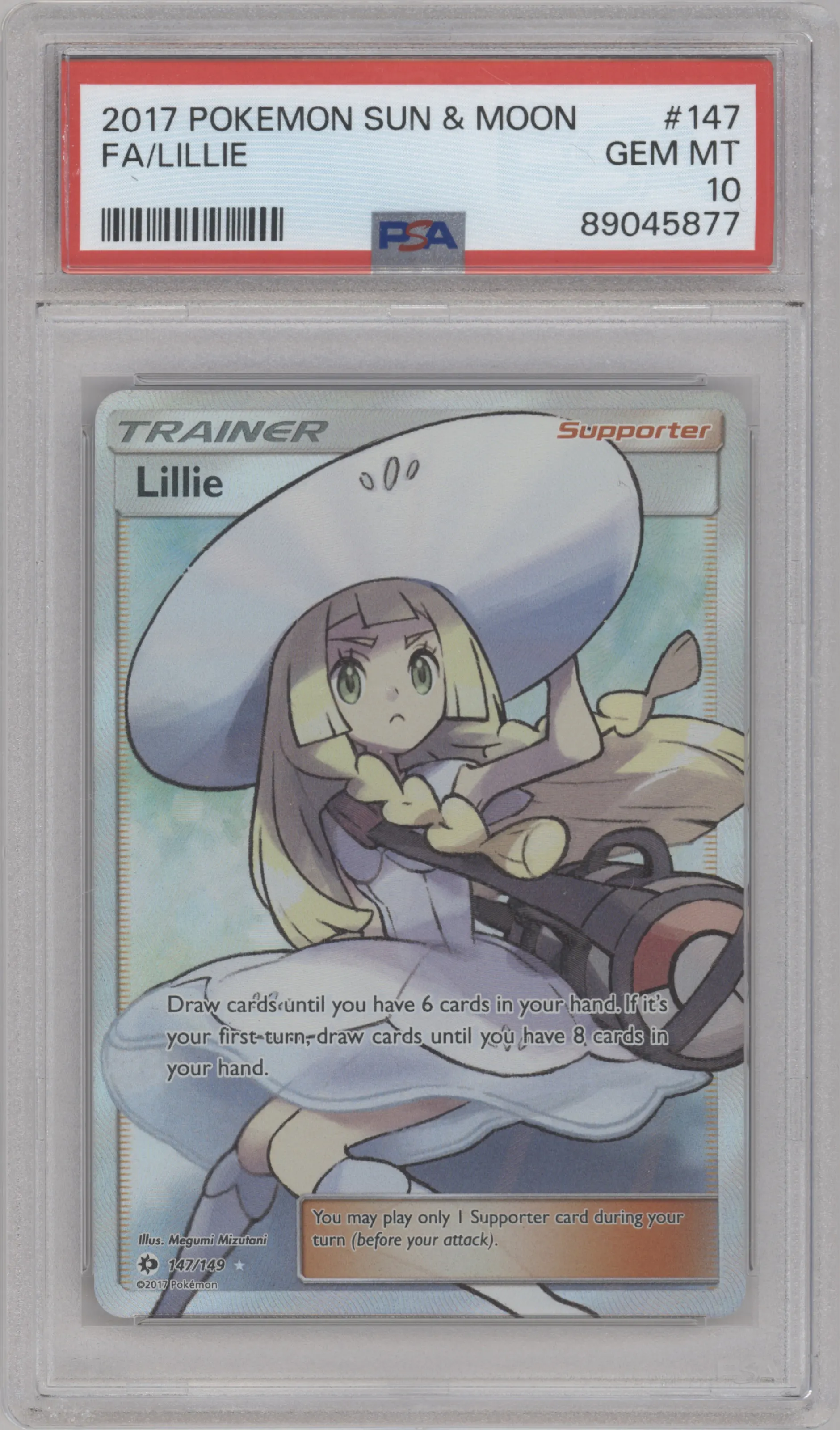 2017 Pokemon S&M Lillie #147 PSA 10