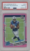Anthony Richardson from the 2023 Donruss Optic set featuring a Pink parallel graded by PSA and given an overall grade of 10.