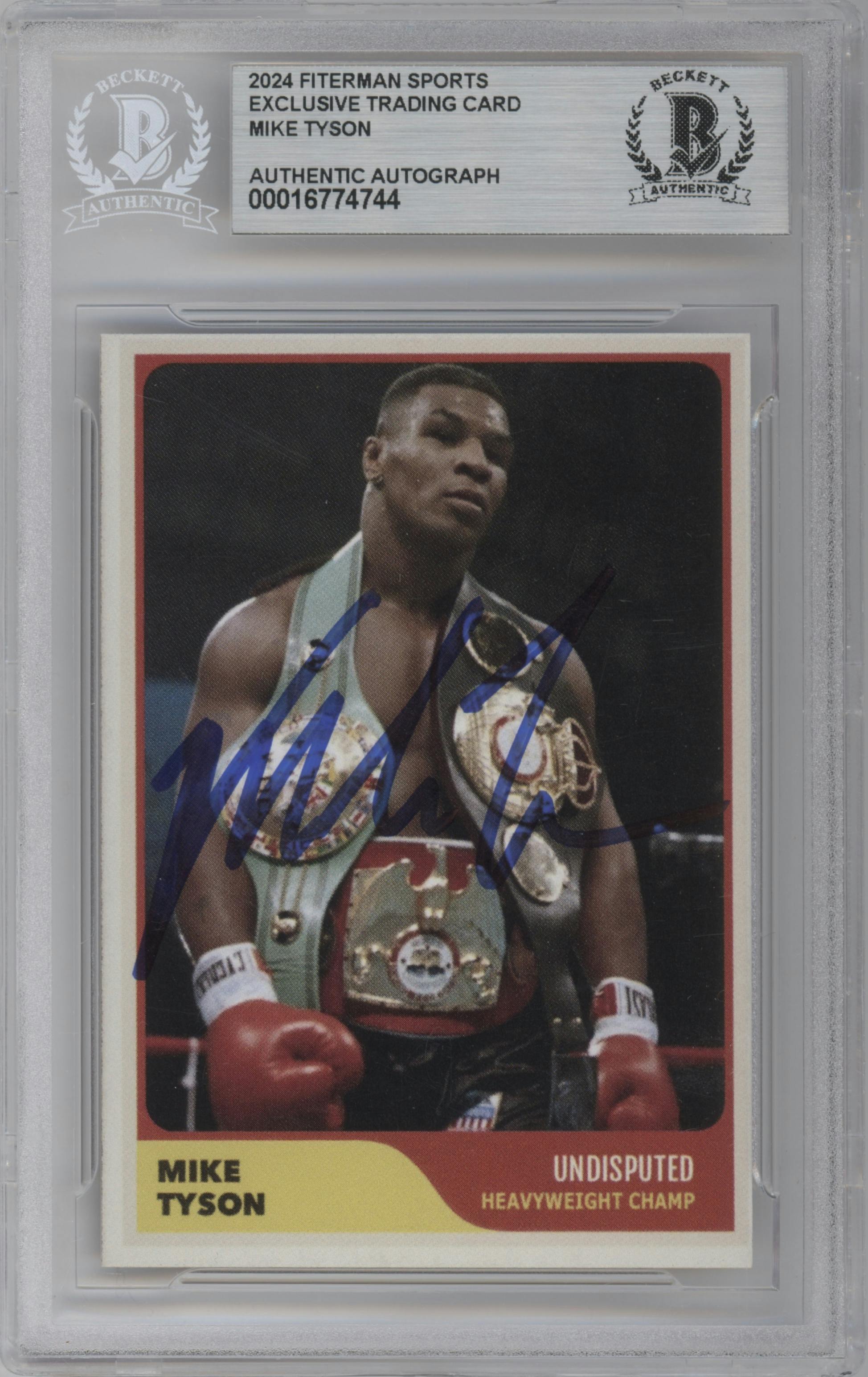 Mike Tyson from the 2024 Fiterman Sports set graded by Beckett.