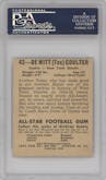 DeWitt Tex Coulter from the 1948 Leaf set graded by PSA and given an overall grade of 4.