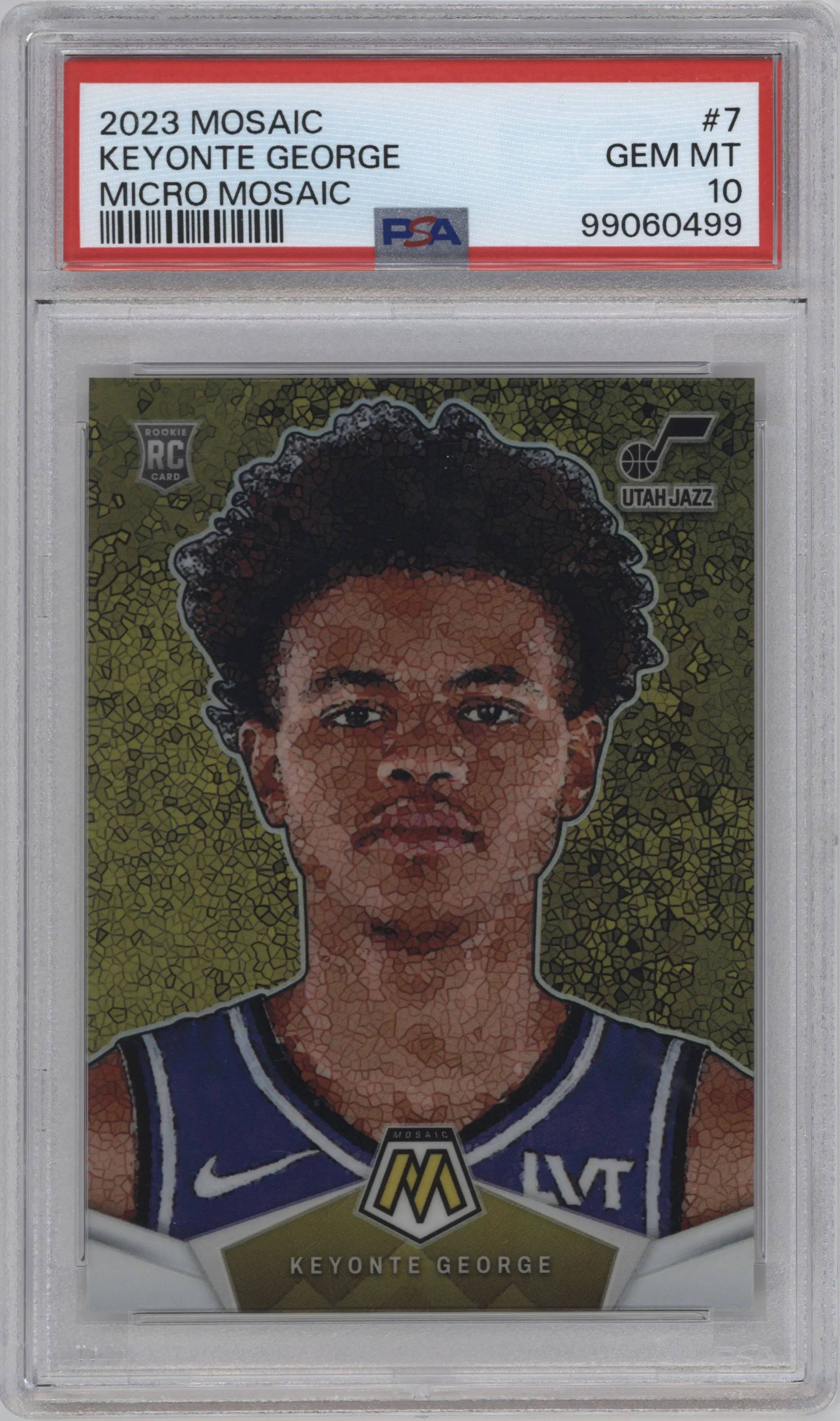 2023 Panini Mosaic Micro Mosaic Keyonte George PSA 10