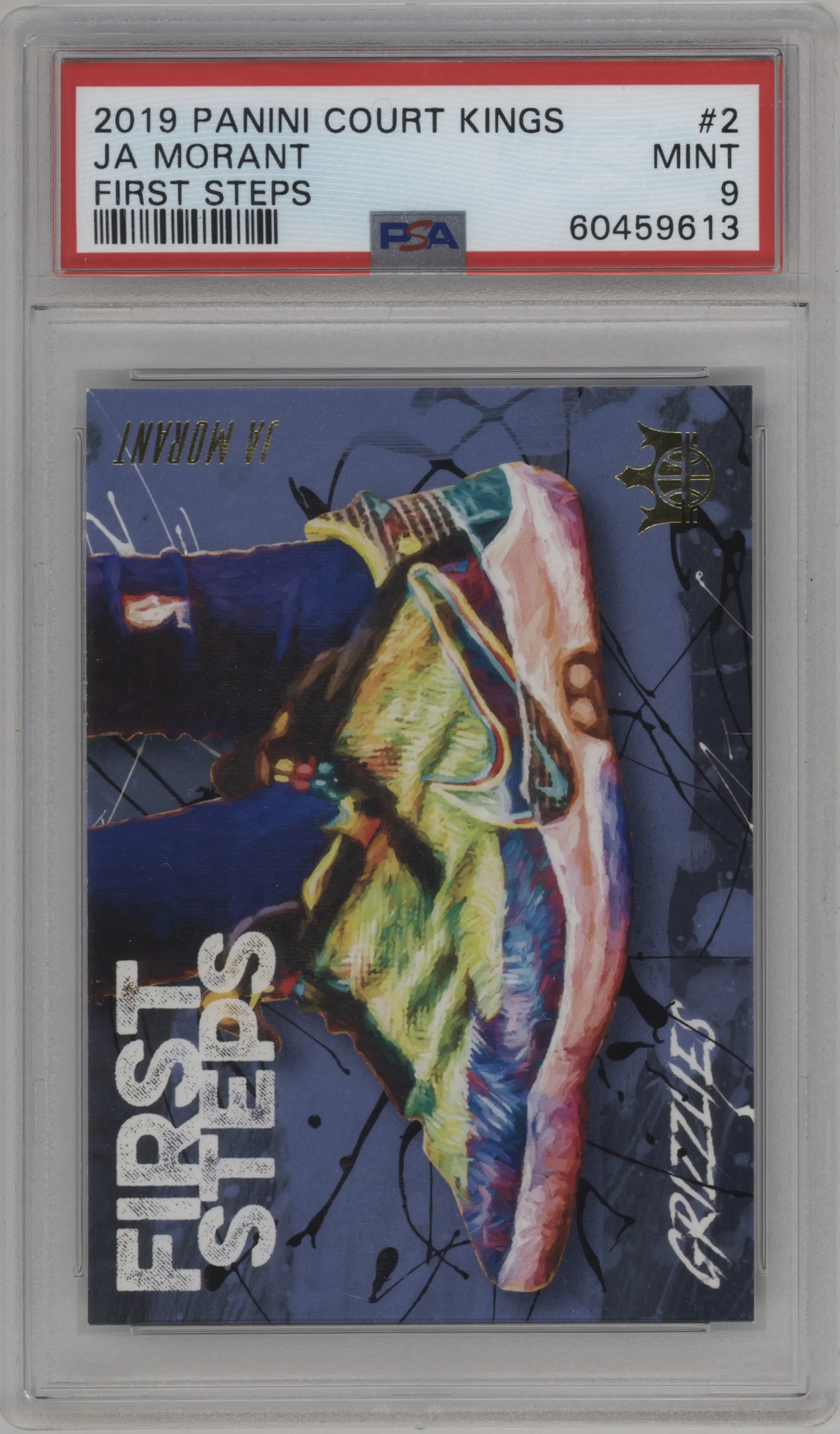 2019 Panini Court Kings First Steps Ja Morant #2 PSA 9