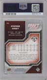 Stephen Curry from the 2009-10 UD Draft Edition set graded by PSA and given an overall grade of 9.