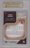 James Harden from the 2009-10 UD Draft Edition set graded by Beckett and given an overall grade of 9.5.