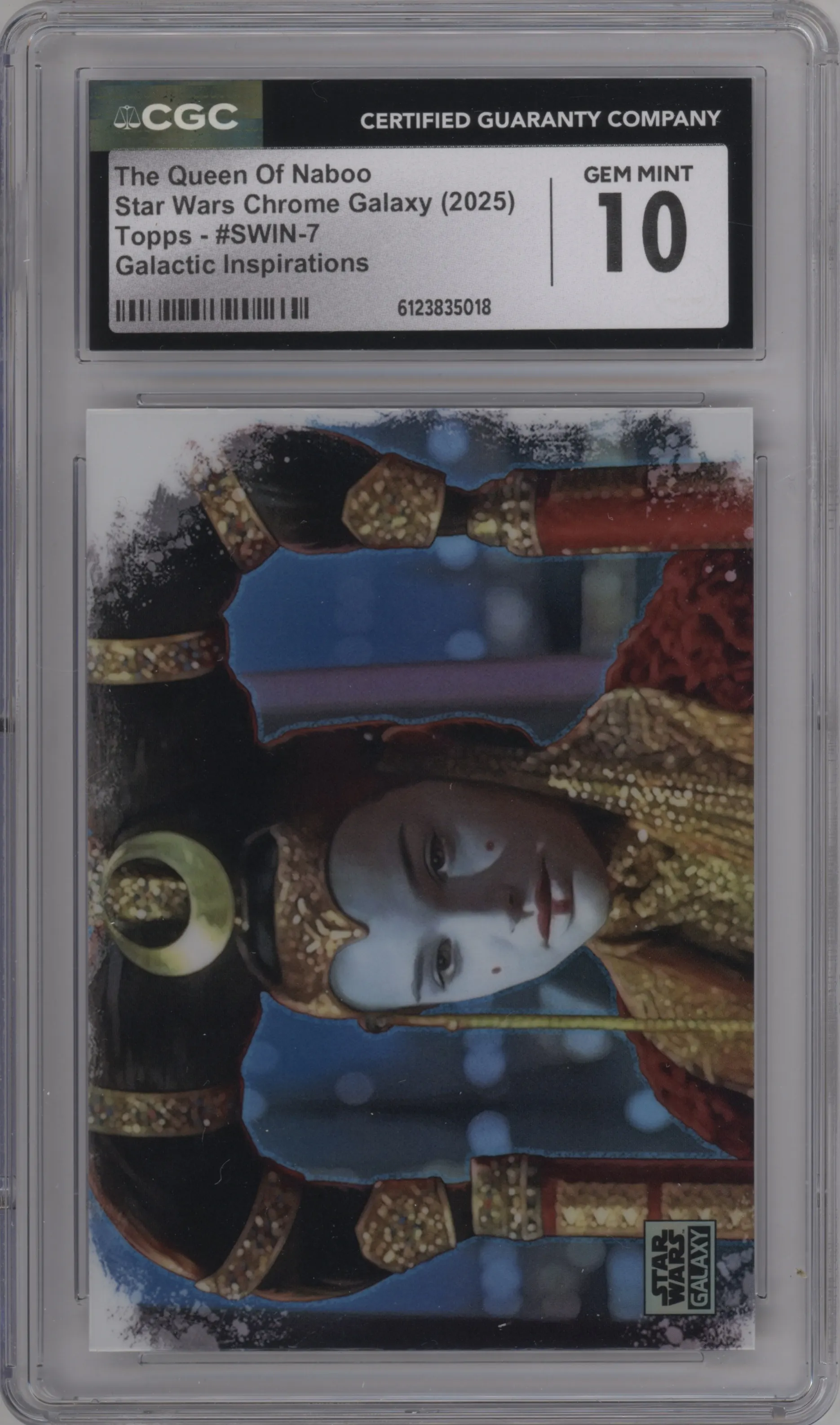 2025 Topps Chrome Star Wars Galaxy Galactic Inspirations The Queen Of Naboo #SWIN-7 CGC 10