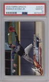 Ronald Acuna Jr. from the 2018 Topps Update set graded by PSA and given an overall grade of 10.