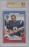 Drew Brees from the 2001 Upper Deck Vintage set graded by Beckett and given an overall grade of 9.5.