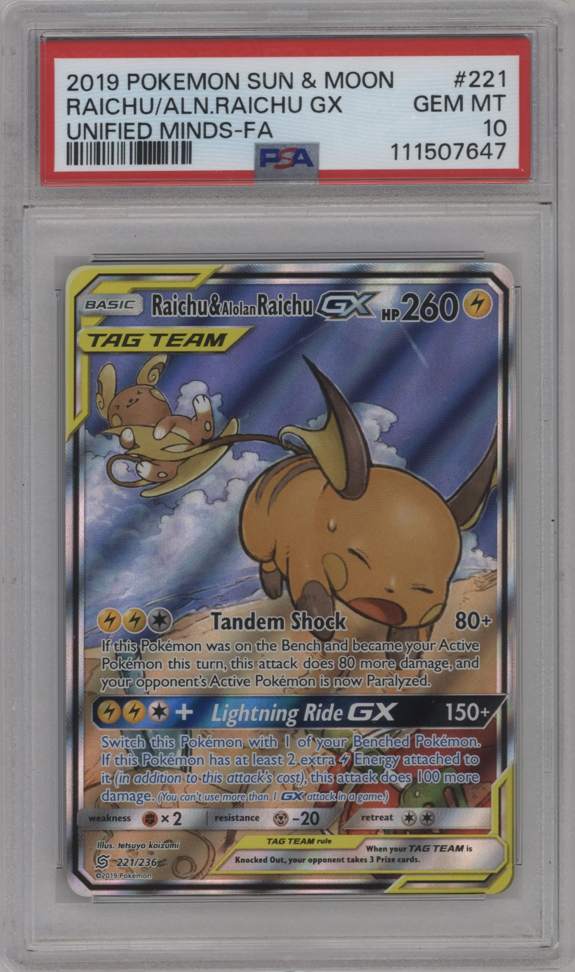 Raichu & Alolan Raichu GX
