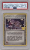 Rocket's Admin. from the 2021 Pokemon SWSH set featuring a Team Rocket Returns parallel graded by PSA and given an overall grade of 10.