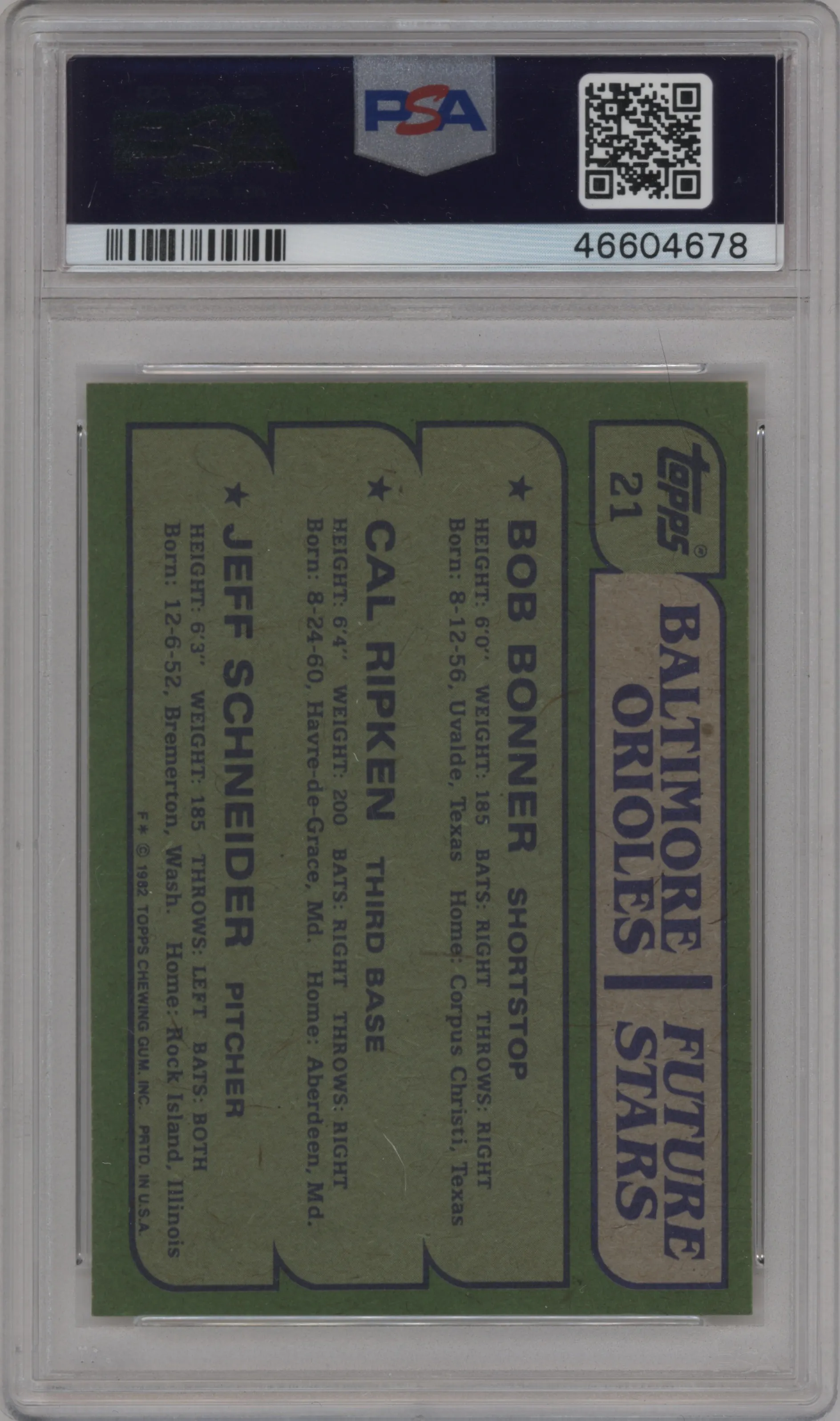 Bob Bonner/Cal Ripken/Jeff Schneider