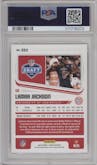 Lamar Jackson from the 2018 Panini Score set graded by PSA and given an overall grade of 10.