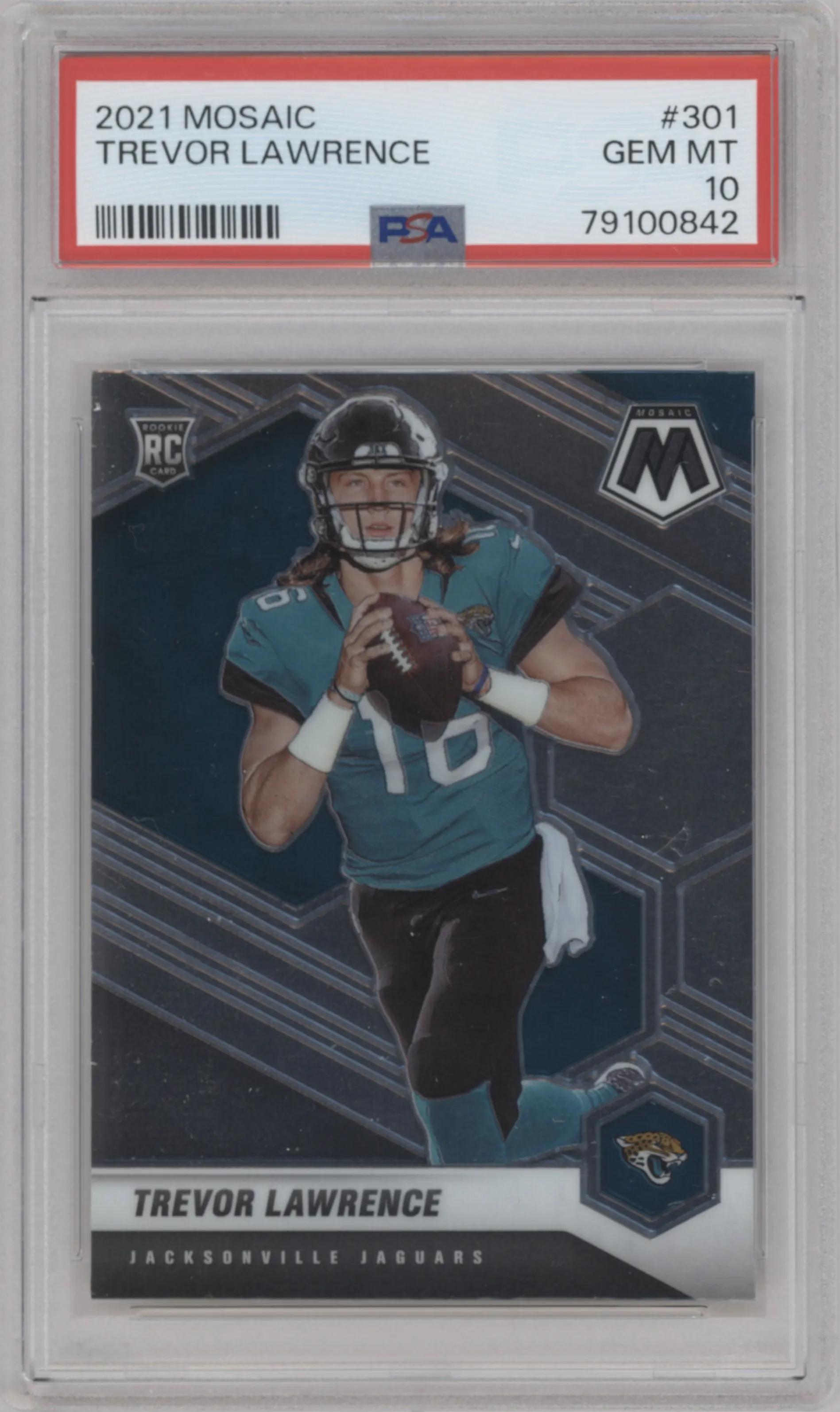 2021 Panini Mosaic Trevor Lawrence #301 PSA 10