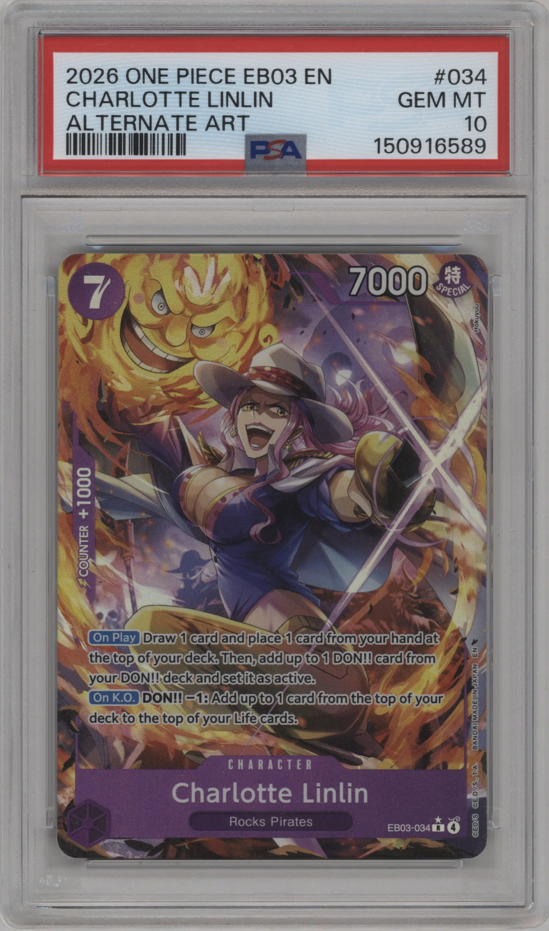 2026 One Piece Heroines Edition Charlotte Linlin Alternate Art PSA 10