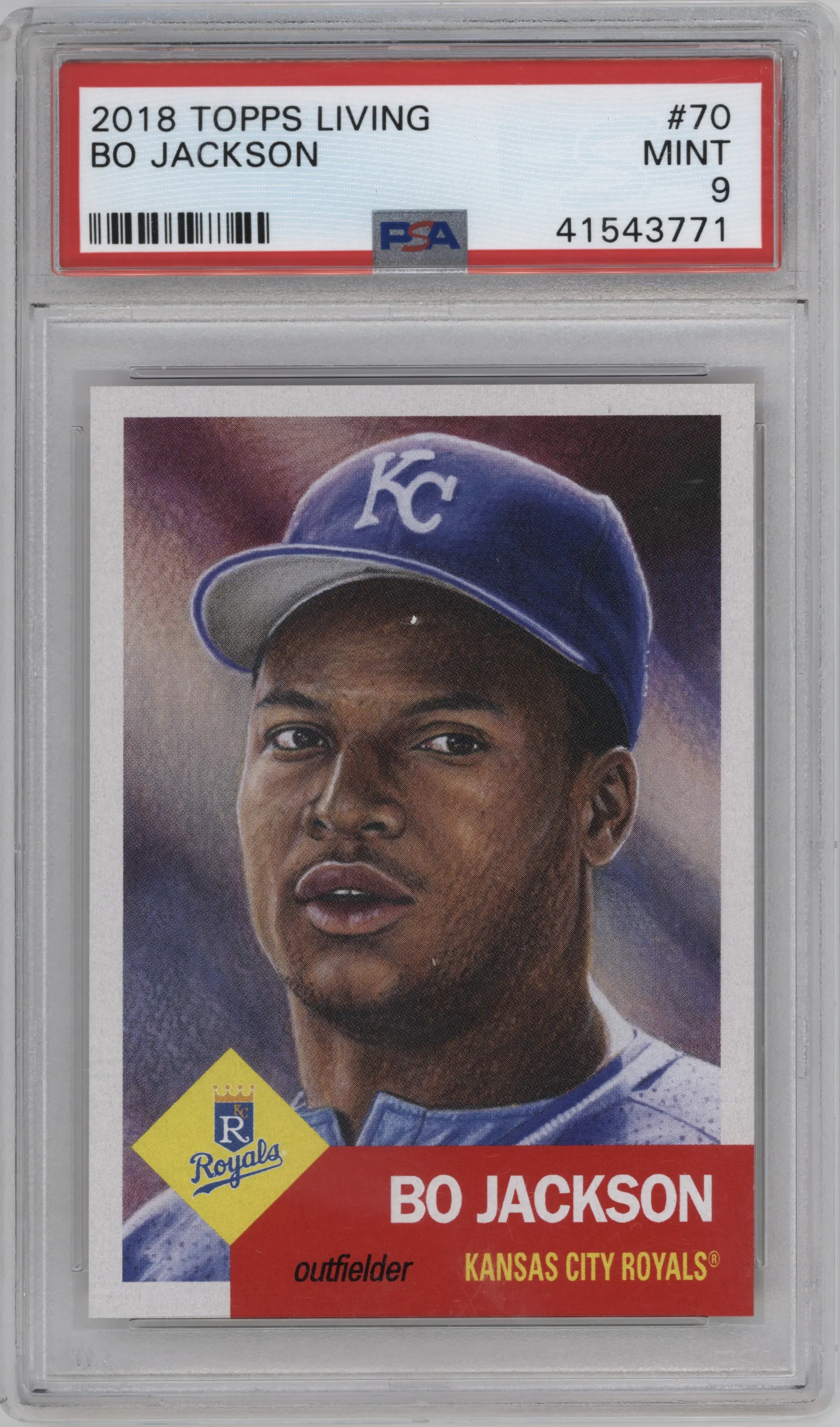 2021 Ultimate Topps Living Set 2018 Bo Jackson PSA 9