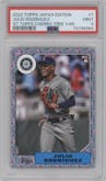 Julio Rodriguez from the 2022 Topps Baseball Japan Edition set graded by PSA and given an overall grade of 9.