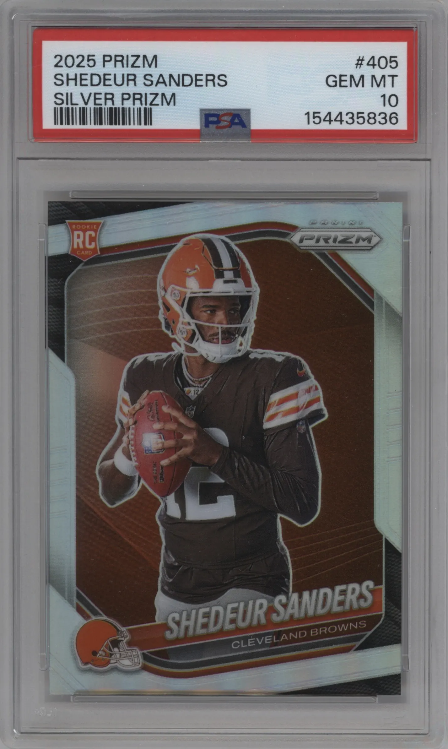2025 Panini Prizm Rke.Var. Shedeur Sanders #405 PSA 10