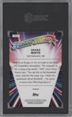 Drake Maye from the 2024 Topps Chrome set featuring a Refractor parallel graded by SGC and given an overall grade of 10.
