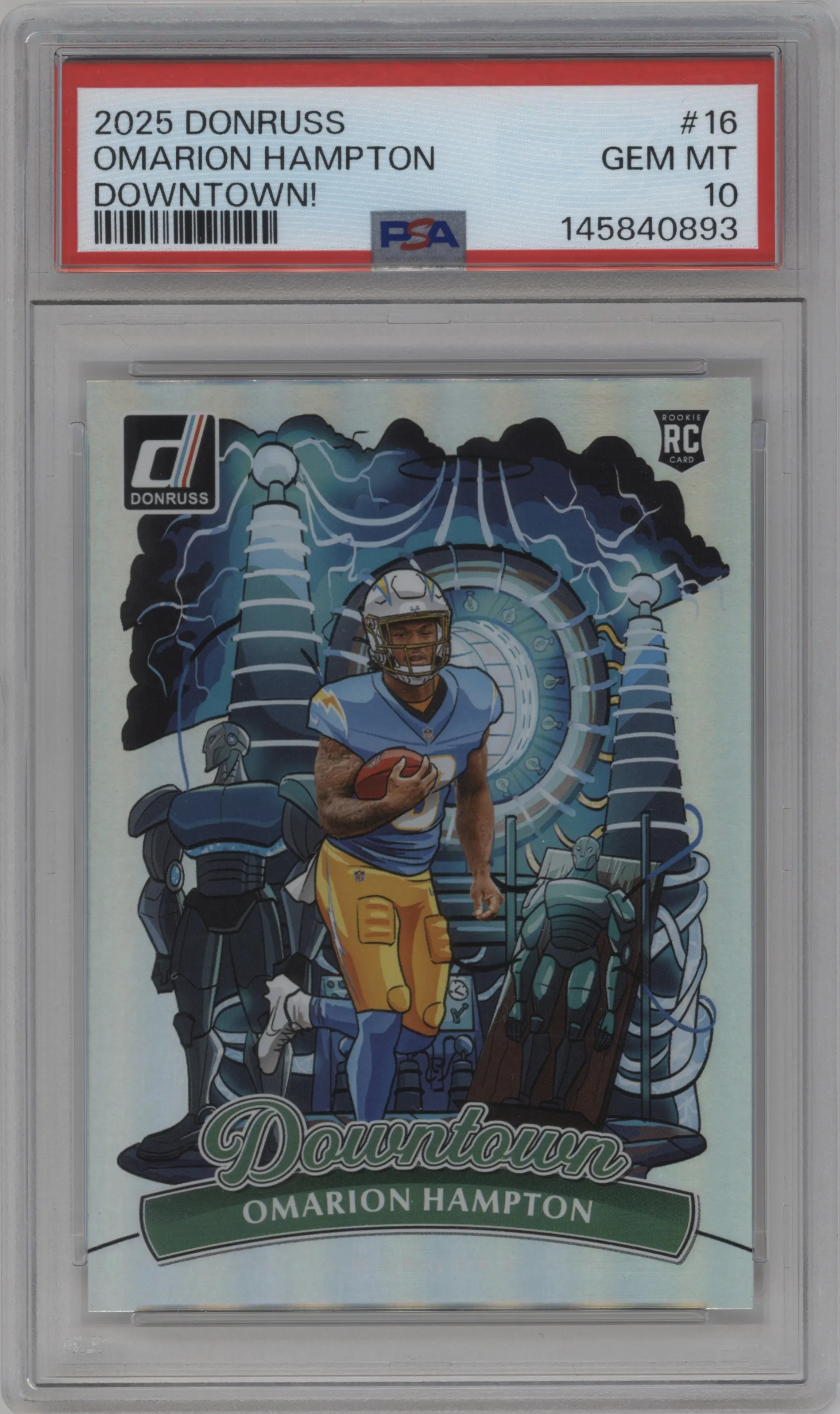 2025 Panini Donruss Downtown Omarion Hampton PSA 10