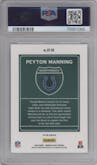 Peyton Manning from the 2020 Panini Donruss Optic set graded by PSA and given an overall grade of 9.