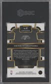 Victor Wembanyama from the 2023-24 Panini Select  set featuring a Blue Retail parallel graded by SGC and given an overall grade of 10.