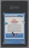 C.J. Stroud from the 2023 Donruss Optic set featuring a Holo parallel graded by SGC and given an overall grade of 9.5.