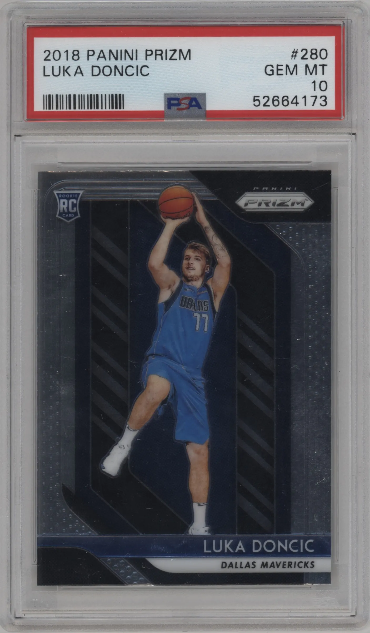 2018 Panini Prizm Luka Doncic PSA 10