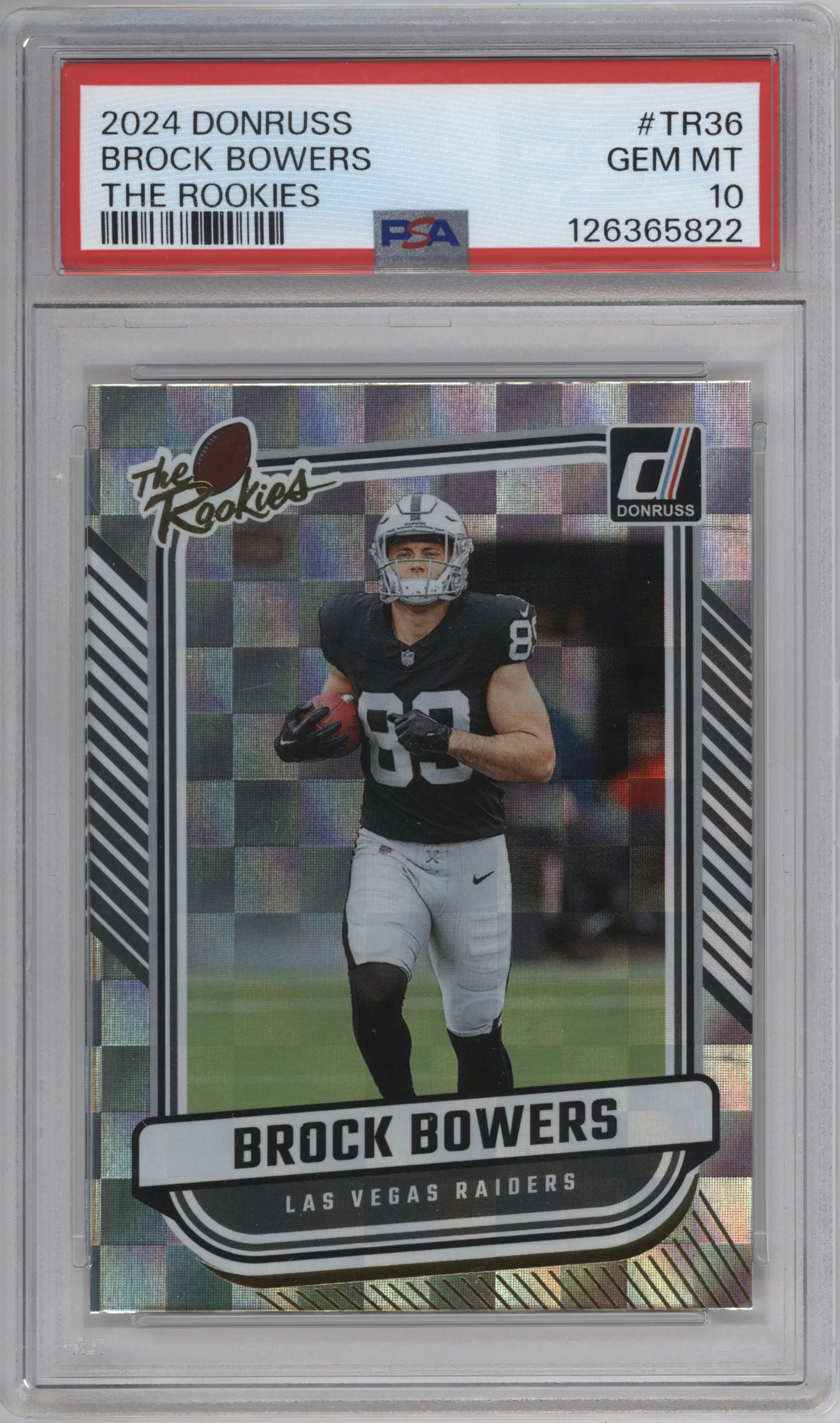 2024 Donruss The Rookies Brock Bowers #TR-36 PSA 10