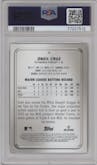 Oneil Cruz from the 2022 Bowman Platinum set featuring a Orange parallel graded by PSA and given an overall grade of 9.