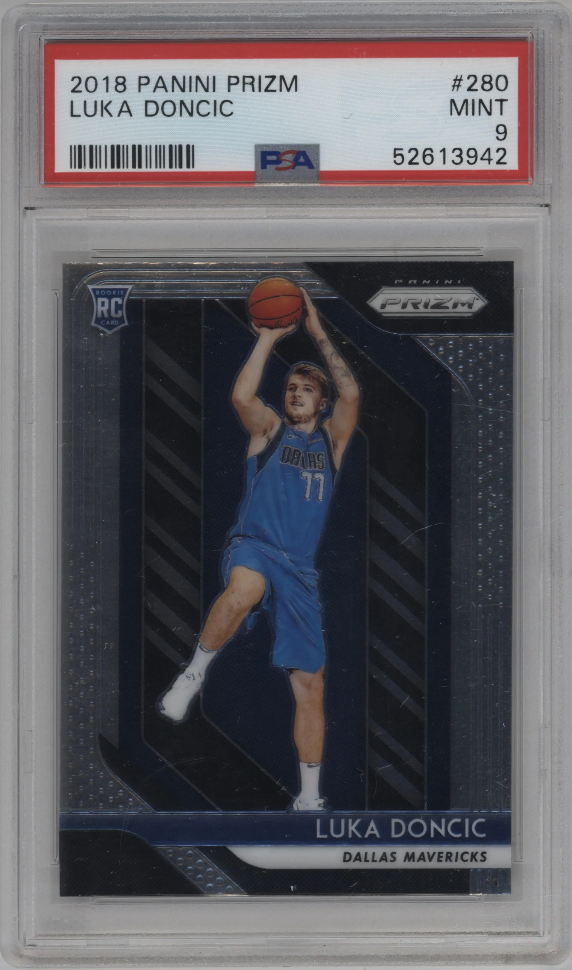 2018 Panini Prizm Luka Doncic #280 PSA 9