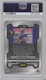 Jaren Hall from the 2023 Panini Prizm set featuring a Snakeskin parallel graded by PSA and given an overall grade of 10.