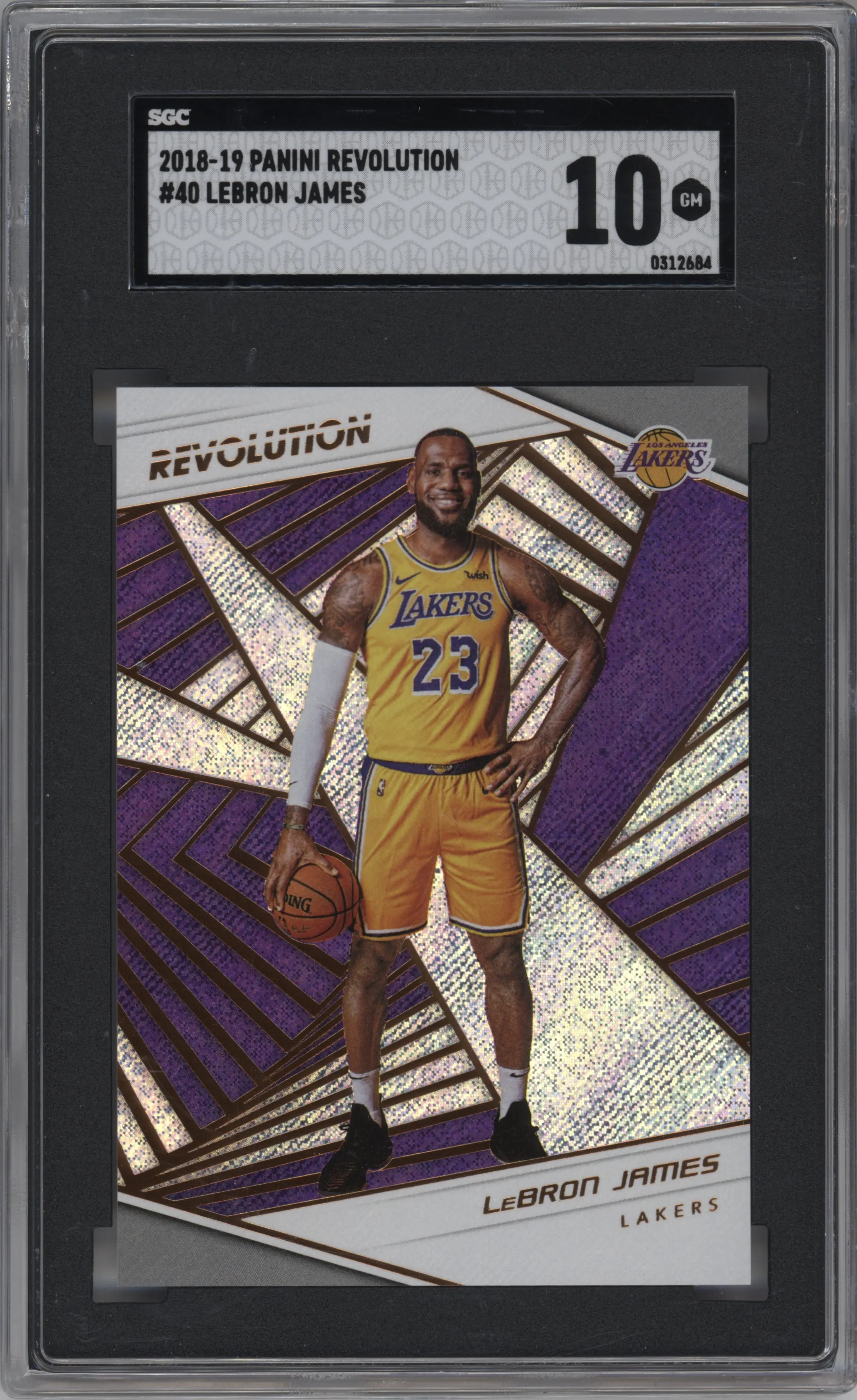 2018 Panini Revolution LeBron James SGC 10
