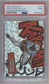 Jonathan Taylor from the 2022 Panini Absolute set graded by PSA and given an overall grade of 9.