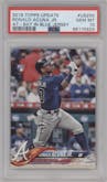 Ronald Acuna Jr. from the 2018 Topps Update set graded by PSA and given an overall grade of 10.