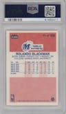 Rolando Blackman from the 1986-87 Fleer set graded by PSA and given an overall grade of 8.