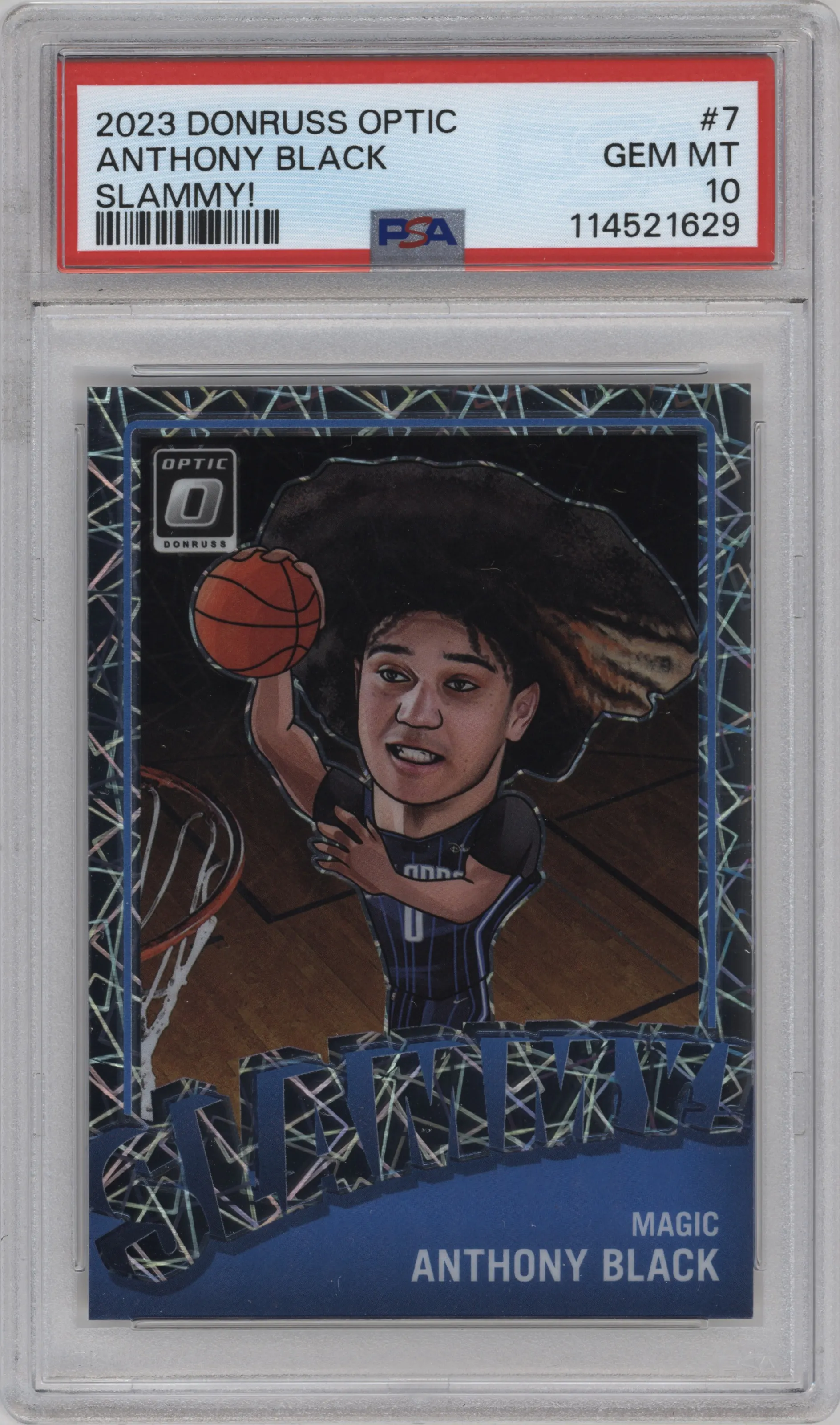 2023 Donruss Optic Slammy! Anthony Black #7 PSA 10