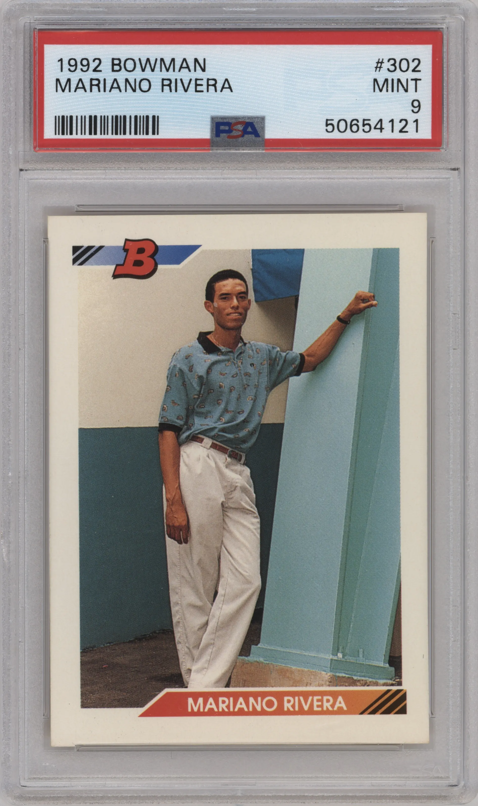 1992 Bowman Mariano Rivera PSA 9