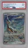 Skarmory from the 2024 Pokemon SV set graded by PSA and given an overall grade of 9.