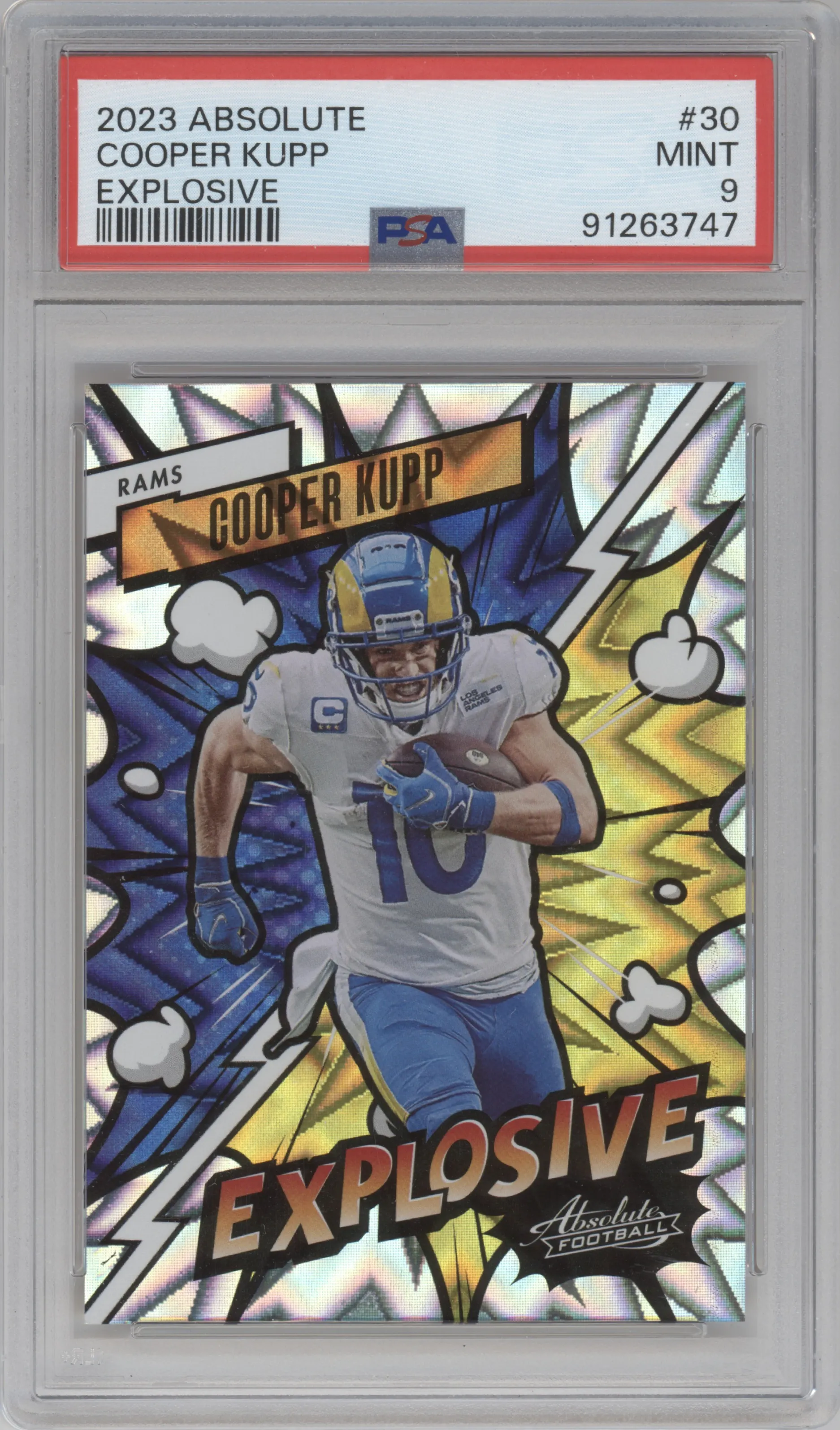 2023 Panini Absolute Explosive Cooper Kupp #30 PSA 9