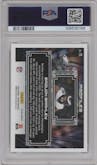 Saquon Barkley from the 2024 Panini Prizm set graded by PSA and given an overall grade of 9.