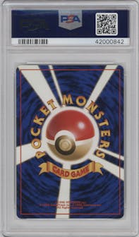 Ninetales from the 1996 Pokemon JPN set graded by PSA and given an overall grade of 10.