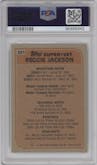 Reggie Jackson from the 1983 Topps set graded by PSA and given an overall grade of 10.