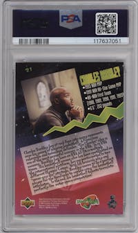 Charles Barkley from the 1996-97 Upper Deck Space Jam set graded by PSA and given an overall grade of 9.