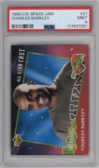 Charles Barkley from the 1996-97 Upper Deck Space Jam set graded by PSA and given an overall grade of 9.