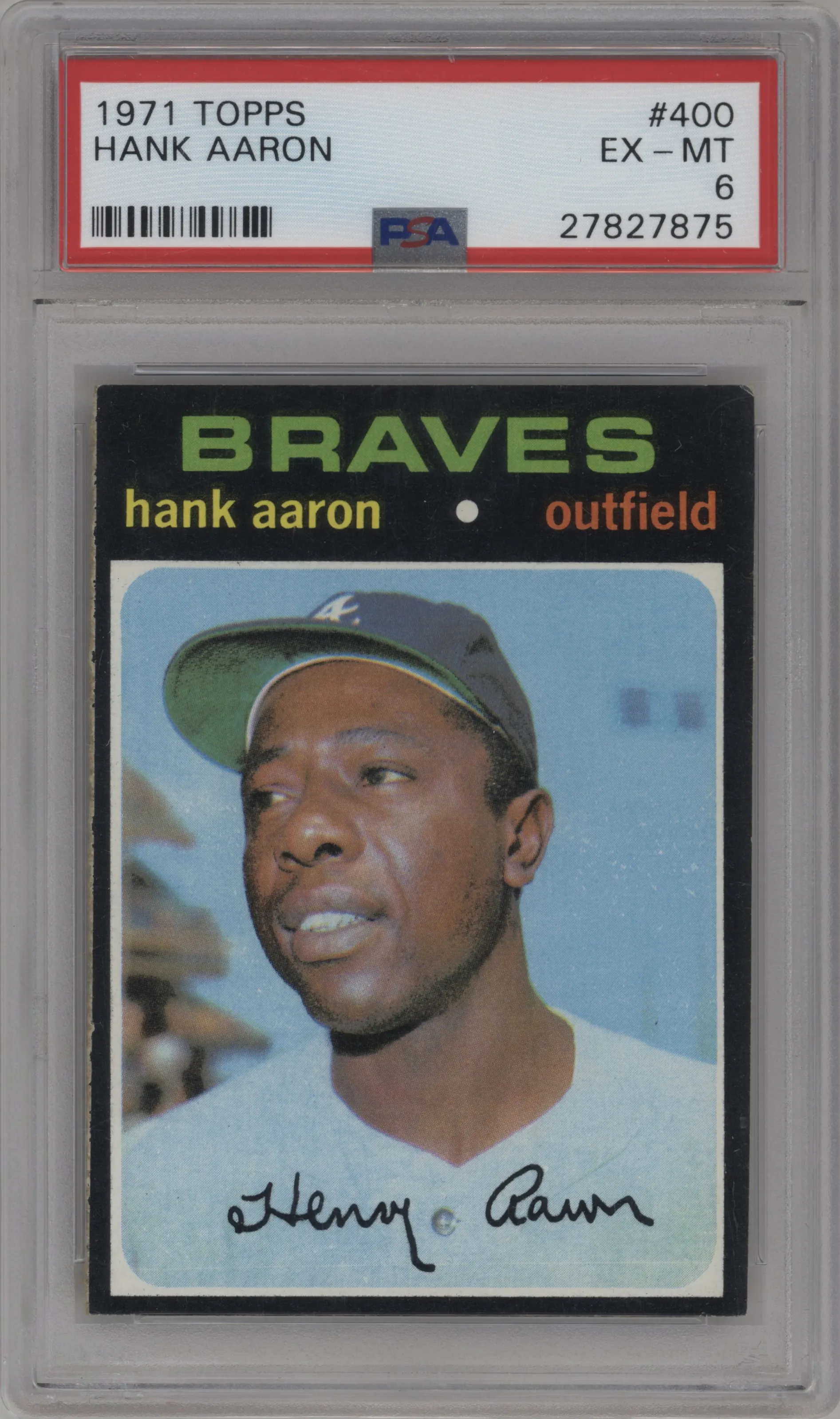 1971 Topps Hank Aaron #400 PSA 6